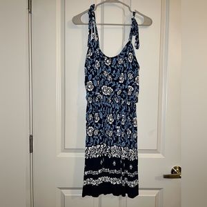 Loft, Floral, Tie Top Dress